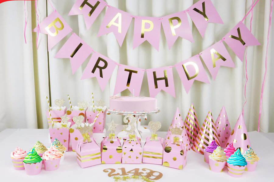 Set bóng trang trí sinh nhật phong cách Hàn Quốc cho bé RUBY216  Ruby Shop   Phụ kiện sinh nhật